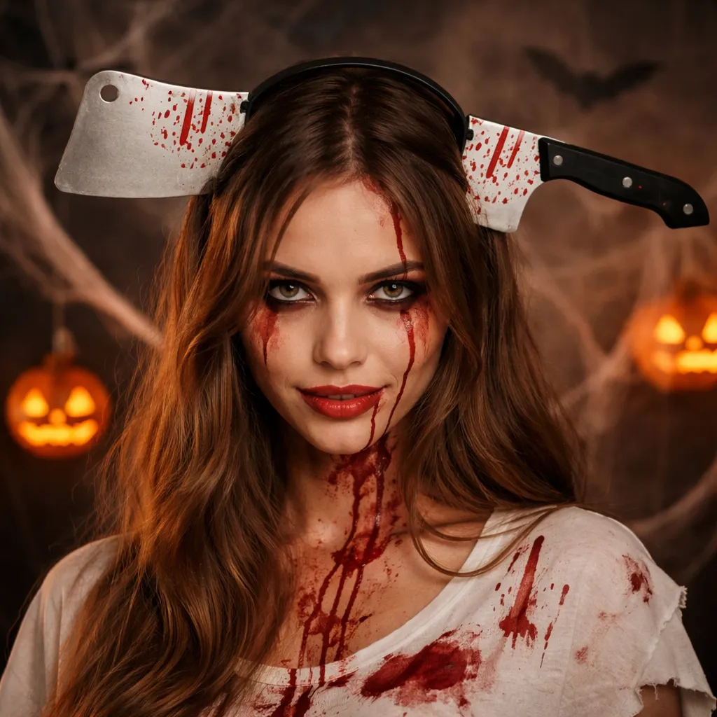 Serre-Tête Couteau Réaliste Halloween – Image 2