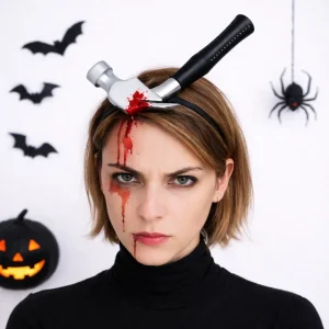 Serre-Tête Marteau Réaliste Halloween