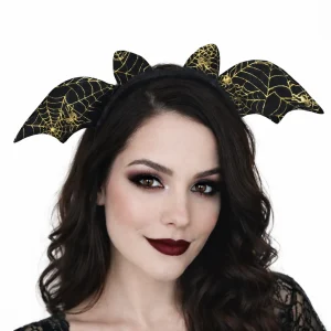 Serre-tête Chauve-souris Noir et Doré