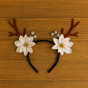 Serre-tête Fleur Argentée