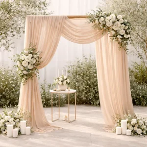 Voilage pour Arche Marron Clair